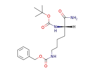 N<sup>ε</sup>-(benzyloxycarbonyl)-N<sup>α</sup>-(tert-butoxycarbonyl)-L-lysinamide