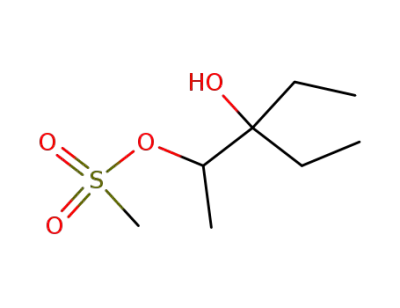 Methanesulfonic acid 2-ethyl-2-hydroxy-1-methyl-butyl ester